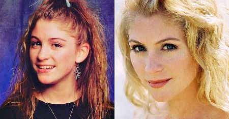 A before and after picture of Staci Keanan.
